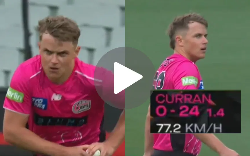 Watch- Sam Curran bowls at 77.2km/hr, fans in shock